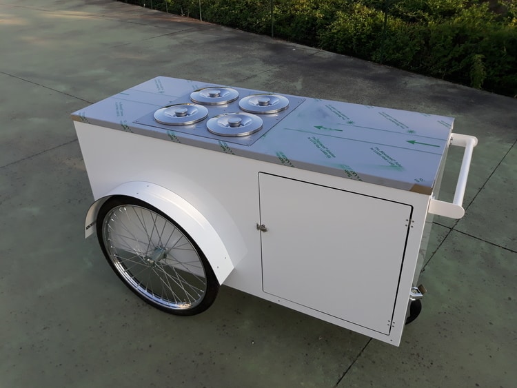 carrello spinta gelati granite street food