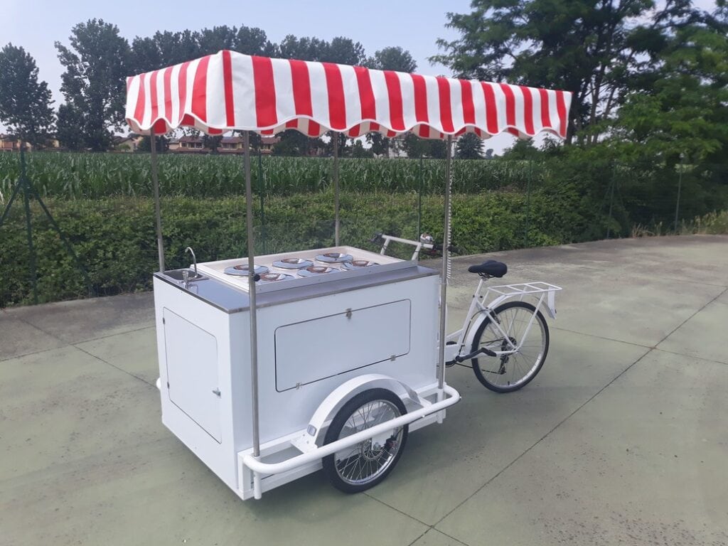 cargo bike gelati granite street food