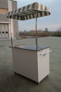 carretto spinta bianco medio cargo bike street food