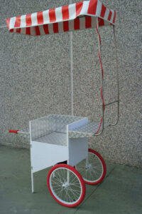 carretto spinta bianco mini work cargo bike street food