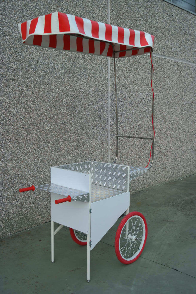 carretto spinta bianco mini work cargo bike street food