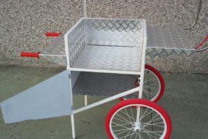 carretto spinta bianco mini work cargo bike street food