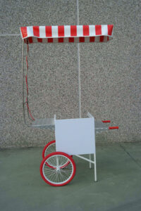 carretto spinta bianco mini work cargo bike street food