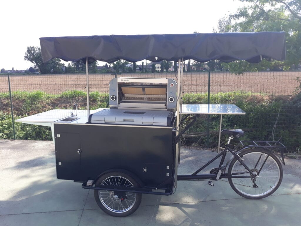 triciclo cargo bike nordik rosticceria street food