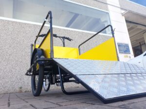 NORDIK HEAVY DUTY CARGO BIKE ITALIANA ITALY DISABILI GIALLA
