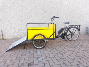 NORDIK HEAVY DUTY CARGO BIKE ITALIANA ITALY DISABILI GIALLA