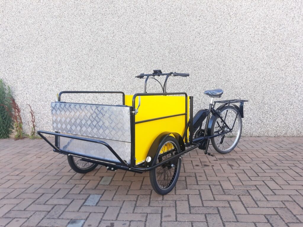NORDIK HEAVY DUTY CARGO BIKE ITALIANA ITALY DISABILI GIALLA