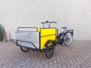 NORDIK HEAVY DUTY CARGO BIKE ITALIANA ITALY DISABILI GIALLA