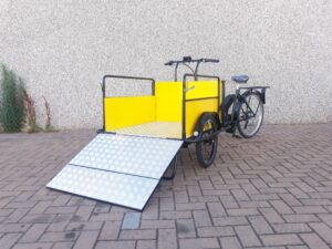 NORDIK HEAVY DUTY CARGO BIKE ITALIANA ITALY DISABILI GIALLA