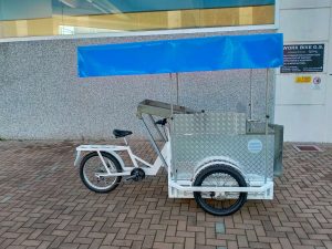 TRICICLO CARGO BIKE FRIGGITRICE CALDARROSTE